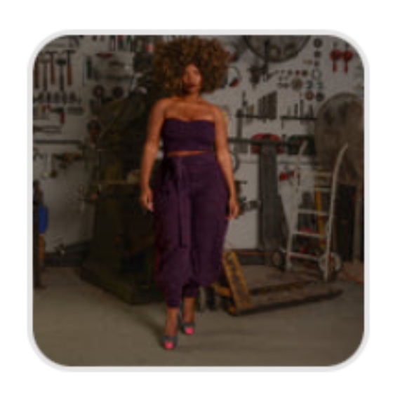Onion “miss auntie’s pants” in evergreen knit - Picture 6 of 7